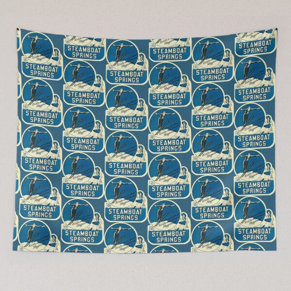 Item preview, Steamboat Springs Colorado Ski Vintage Travel Decal designed and sold by hilda74.