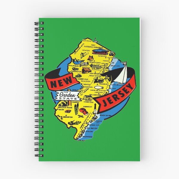 Item preview, New Jersey State Map Vintage Travel Decal designed and sold by hilda74.