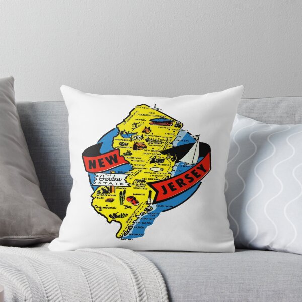 Item preview, New Jersey State Map Vintage Travel Decal designed and sold by hilda74.