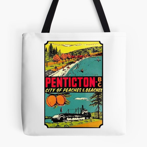 Item preview, Penticton British Columbia BC Vintage Travel Decal designed and sold by hilda74.