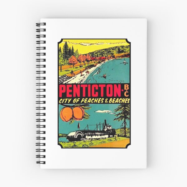 Item preview, Penticton British Columbia BC Vintage Travel Decal designed and sold by hilda74.
