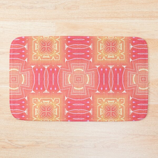 Item preview, Coral Red Orange Pink Yellow Hip Orient Bali Art designed and sold by LC Graphic Design Studio.