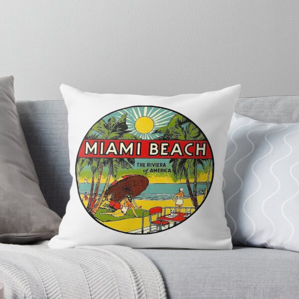 Item preview, Miami Beach Florida Vintage Travel Decal 3 designed and sold by hilda74.
