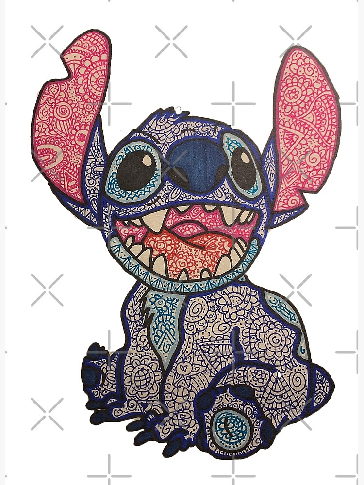 Stitch Zentangle Design Art Print For Sale By Laurenart21 Redbubble