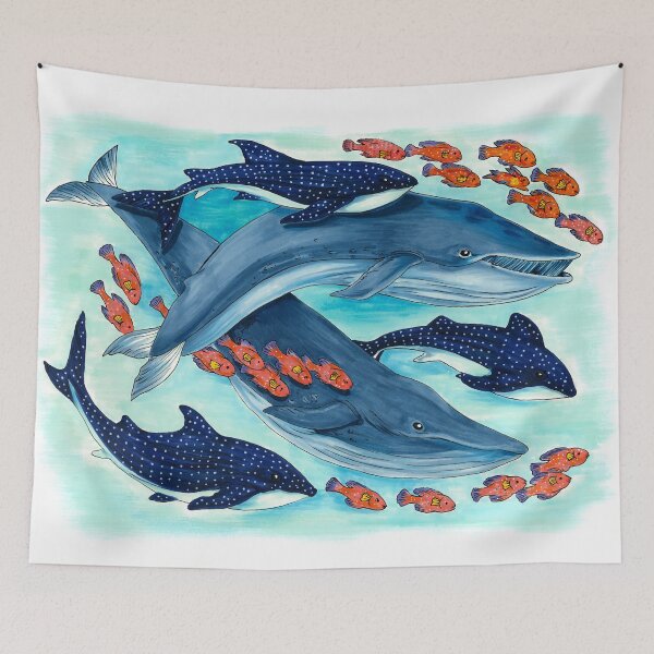 Item preview, Blue Whales and Friends designed and sold by Marta Tesoro.