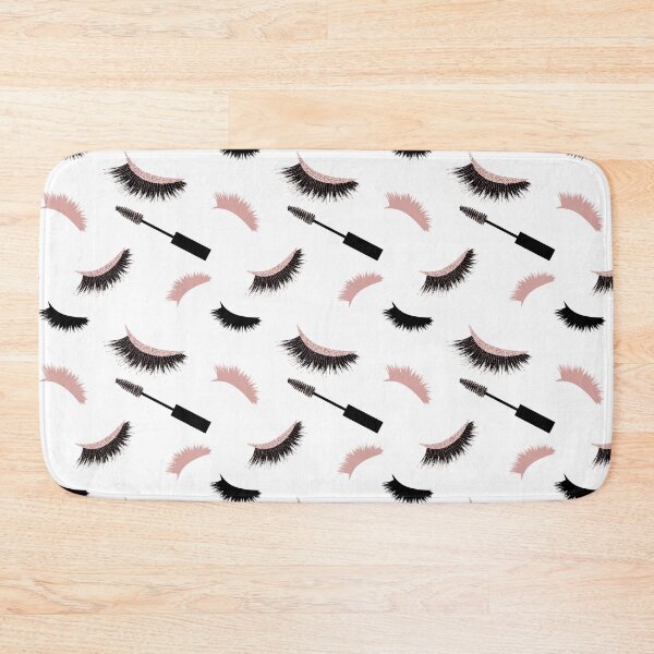 Item preview, Lashes and mascara with rose glitter  pattern designed and sold by sashica.