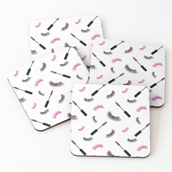 Item preview, Lashes and mascara with pink glitter  pattern designed and sold by sashica.