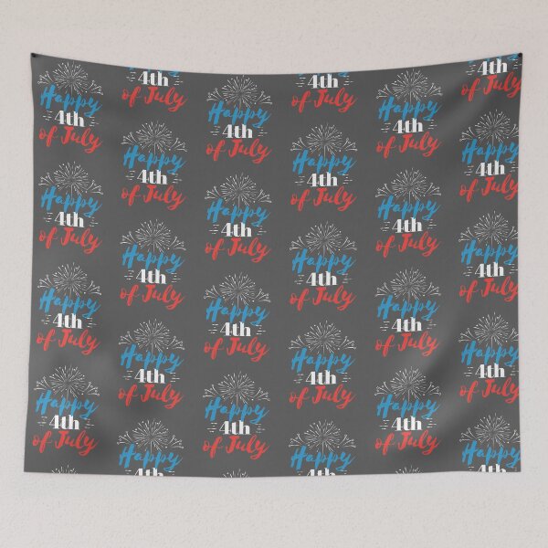 Item preview, Happy 4th of July Fireworks - Patriotic July 4th print designed and sold by bkfdesigns.