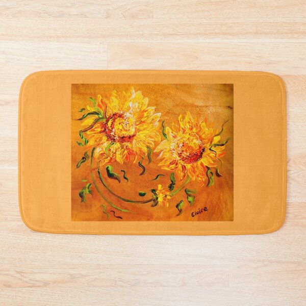 Item preview, Fiery Sunflowers on Wood designed and sold by EloiseArt.