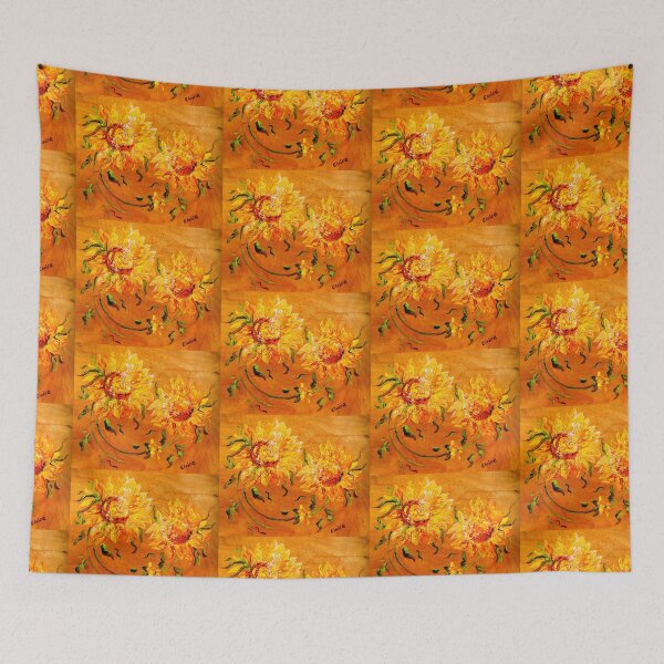 Item preview, Fiery Sunflowers on Wood designed and sold by EloiseArt.