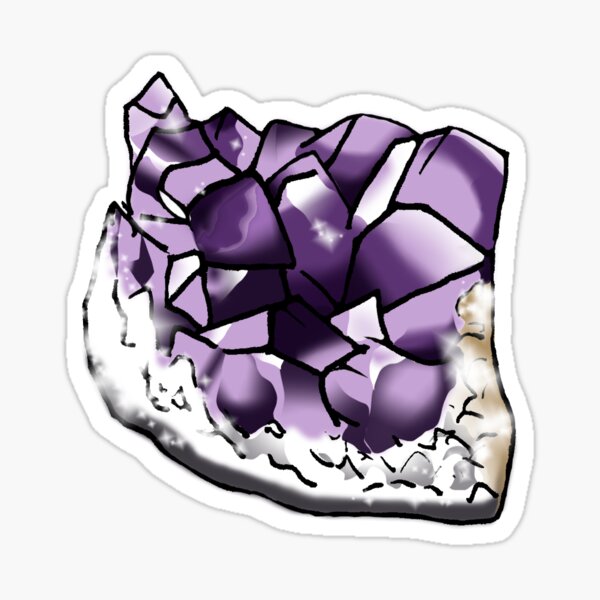 Améthyste - dessin Sticker