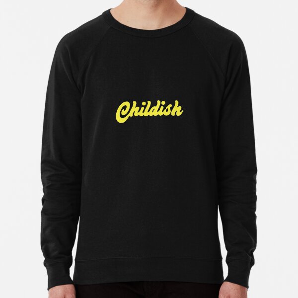 Childish black deals and yellow hoodie
