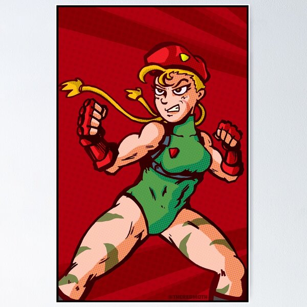 Super Rare CAPCOM Street Fighter II Poster Cammy Ver. Grand Master Challenge