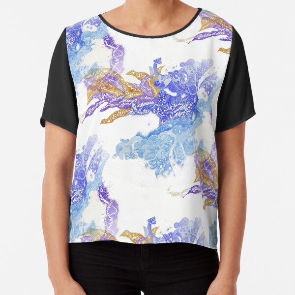 Carrickalinga Waves Chiffon Top