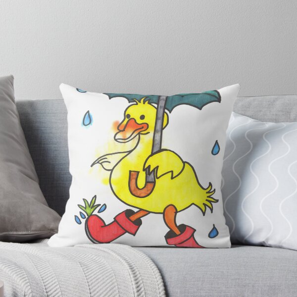 Item preview, Wet rainy duck with gum boots and umbrella designed and sold by lakazdi.