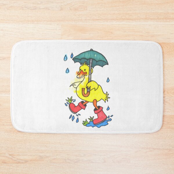 Item preview, Wet rainy duck with gum boots and umbrella designed and sold by lakazdi.