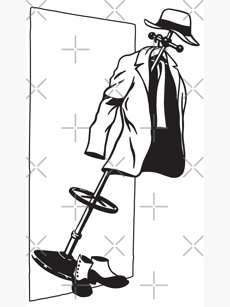 "COAT RACK" Sticker by gotoup Redbubble