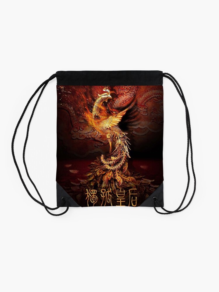 Alternate view of Chinese Phoenix poster Drawstring Bag