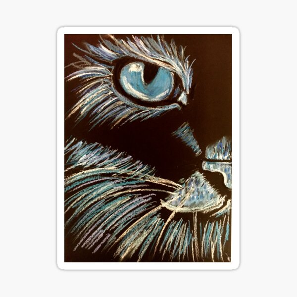 Blue Kitty. Sticker