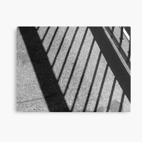 Light and dark railing Metal Print