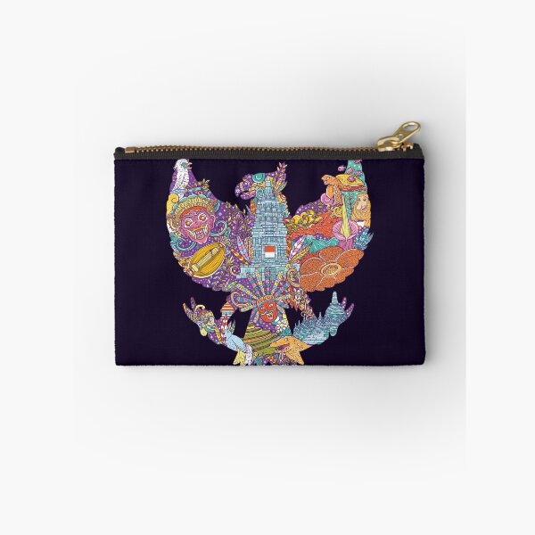 Item preview, colorful illustration doodle of indonesia with garuda pancasila shape designed and sold by ghinan.