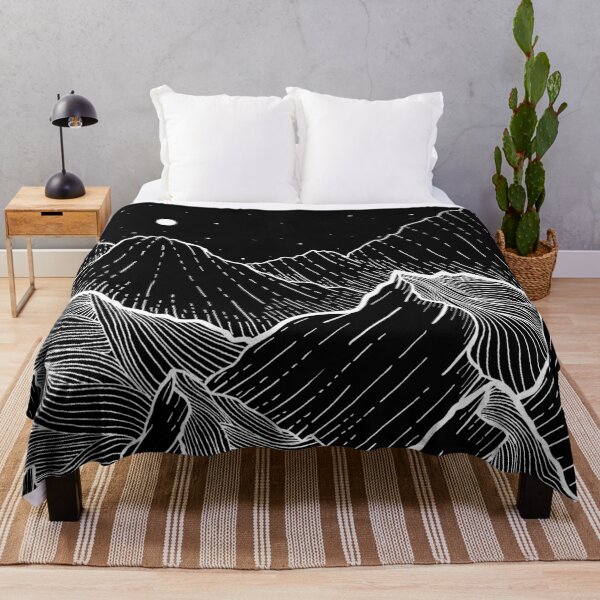 Sea Mountains Throw Blanket