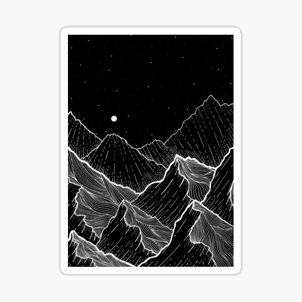 Aperçu de l'œuvre Montagnes de la mer créée et vendue par Swadeillustrations.