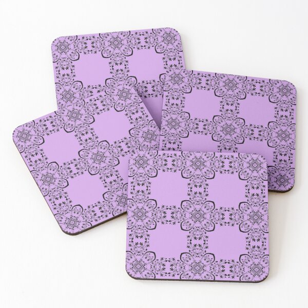 Item preview, PATTERN 24 ON BRIGHT UBE designed and sold by PetsandBeyond.