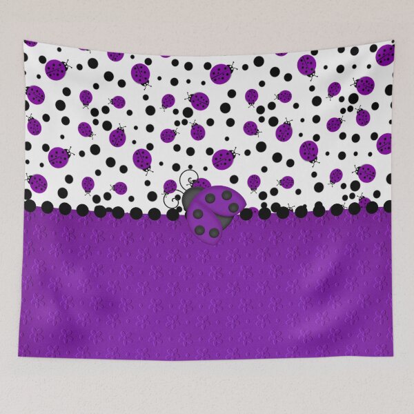 Item preview, Charming Purple Ladybugs Ladybirds designed and sold by purplesensation.