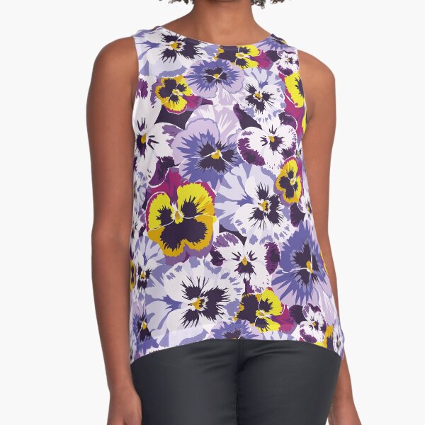 Pansy by numbers Sleeveless Top