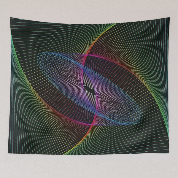Item preview, rainbow galaxy moire designed and sold by silvercordchop.