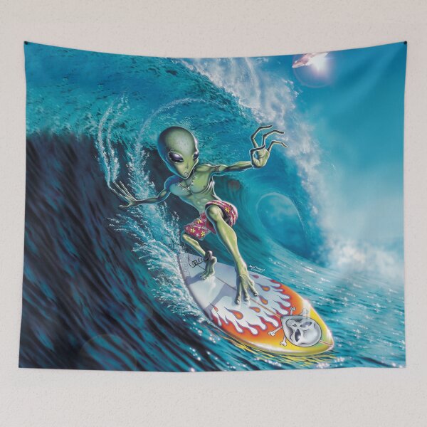 Item preview, Alien Surfer designed and sold by DavidPenfound.