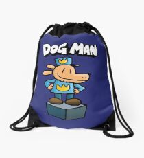Dog Man Drawstring Bag