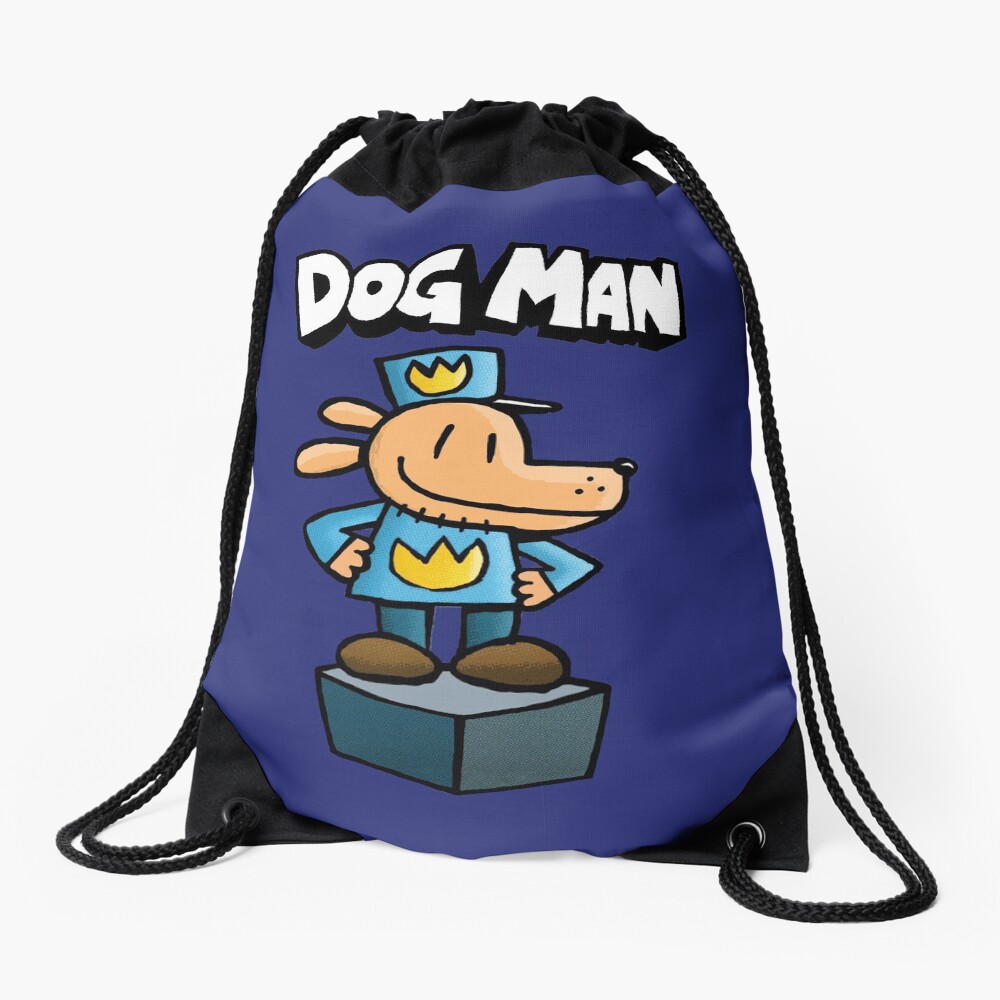 Dog Man Drawstring Bag