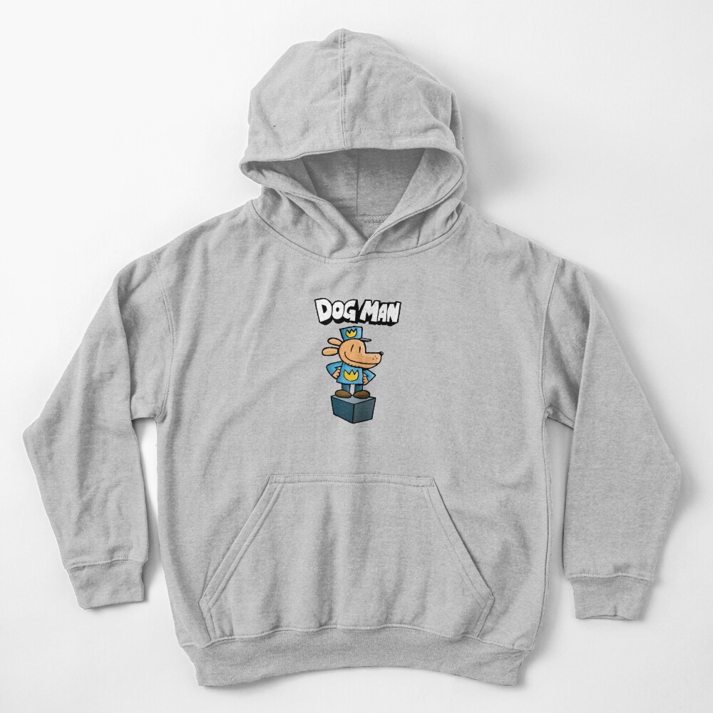 Dog Man Kids Pullover Hoodie
