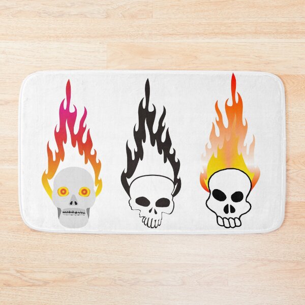 Item preview, Three flaming skulls designed and sold by queensoft.