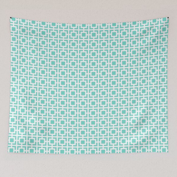 Item preview, Geometric Pattern: Square Bracket: Blue designed and sold by Red Wolf.