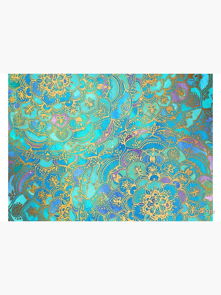 Sapphire & Jade Stained Glass Mandalas by micklyn