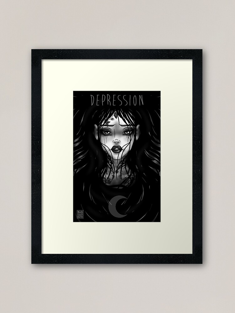 Alternate view of Depression Framed Art Print