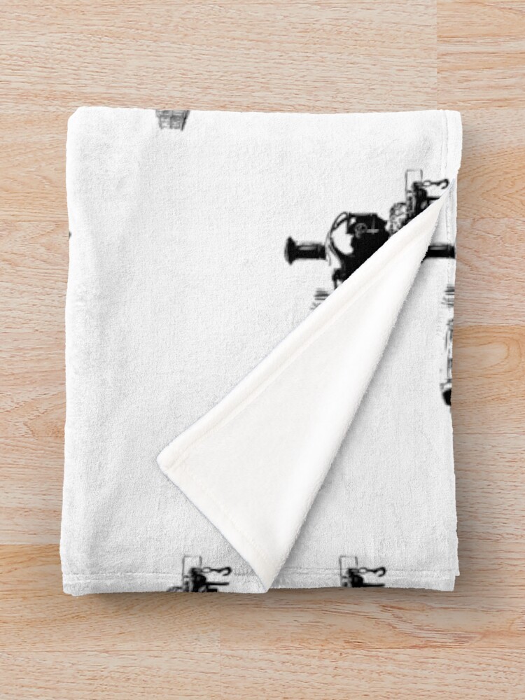 Alternate view of Isle of Man Steam Train Throw Blanket