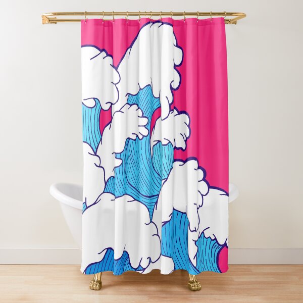 As the waves roll in Shower Curtain