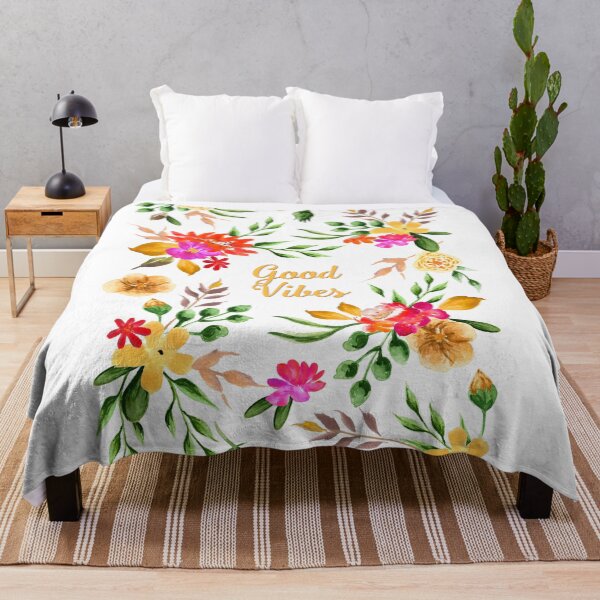 Item preview, Vintage Flowers Red and Yellow, Good Vibes designed and sold by MaplewoodMerch.