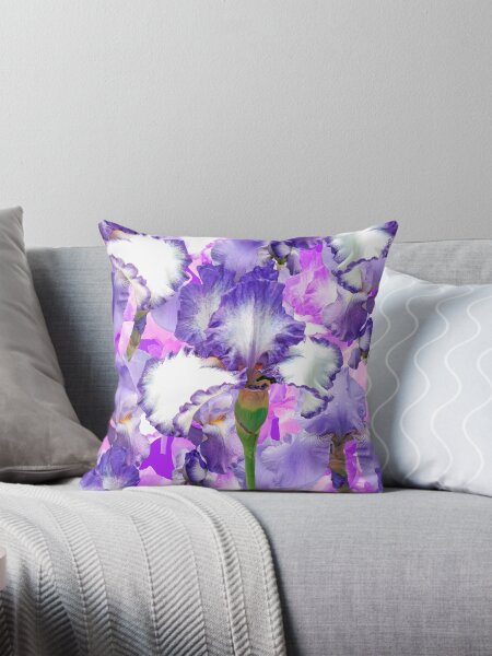 Item preview, Cute beautiful violet  blooming irises. designed and sold by TrishaMcmillan.