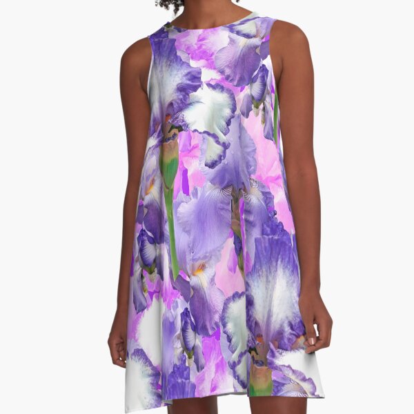 Item preview, Cute beautiful violet  blooming irises. designed and sold by TrishaMcmillan.