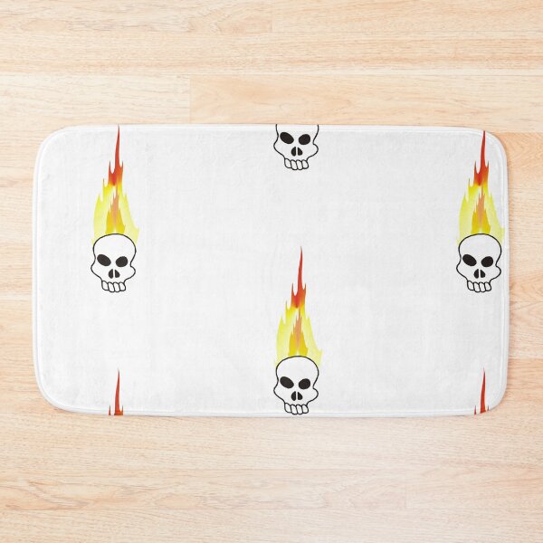Item preview, Flaming skull designed and sold by queensoft.