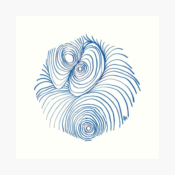 2019 06 07 sketchbook blue Art Print