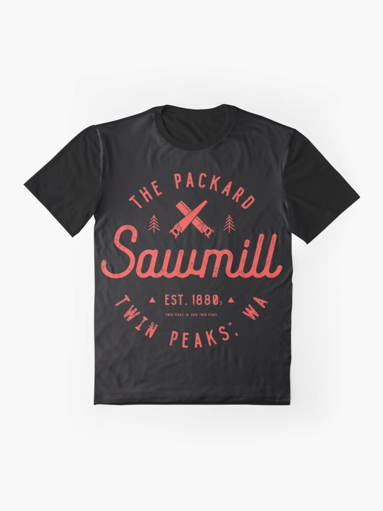 Alternate view of The Packard Sawmill, Twin Peaks Graphic T-Shirt