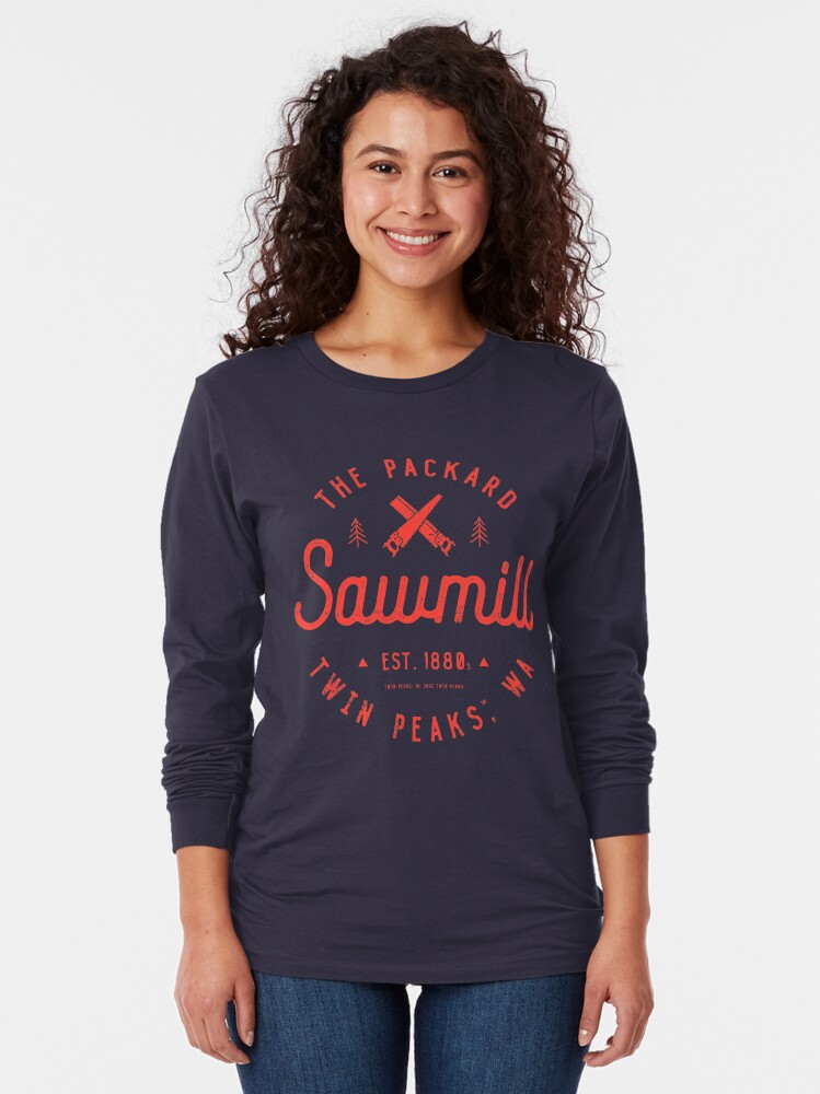 Alternate view of The Packard Sawmill, Twin Peaks Long Sleeve T-Shirt
