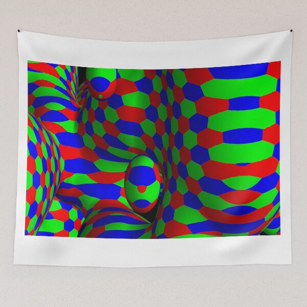 Item preview, Red / green / blue waves designed and sold by queensoft.