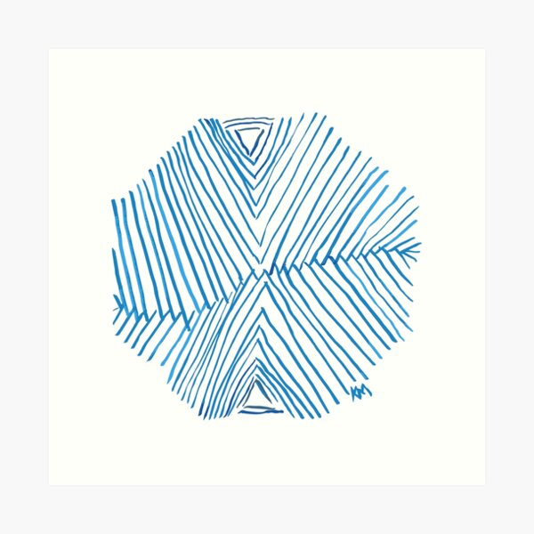 2019 06 08 sketchbook blue Art Print